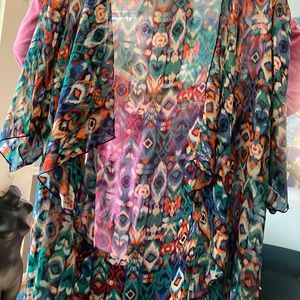 Lularoe EUC kimono jacket sz l